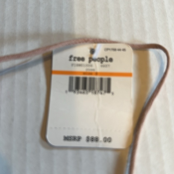 NWT Adellla Free People rose slip dress ruffles cutout design spaghetti straps - Picture 9 of 10